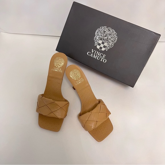 Vince Camuto Brelanie Braided Strap Sandal In Dulce De Lec Color NIB - Reemoly - Picture 3 of 15